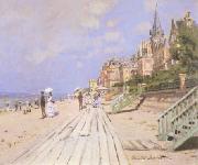 Beach at Trouville Claude Monet